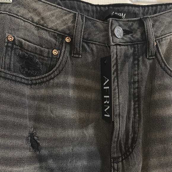 NWT AFRM  black High Rise Jeans Classic Style Size 27 - Picture 2 of 9